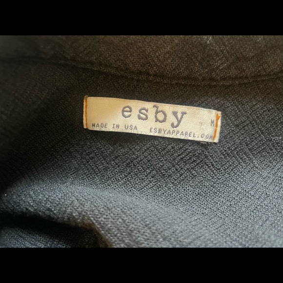 Esby Black Textured Cotton Tunic Dress - Picture 4 of 7